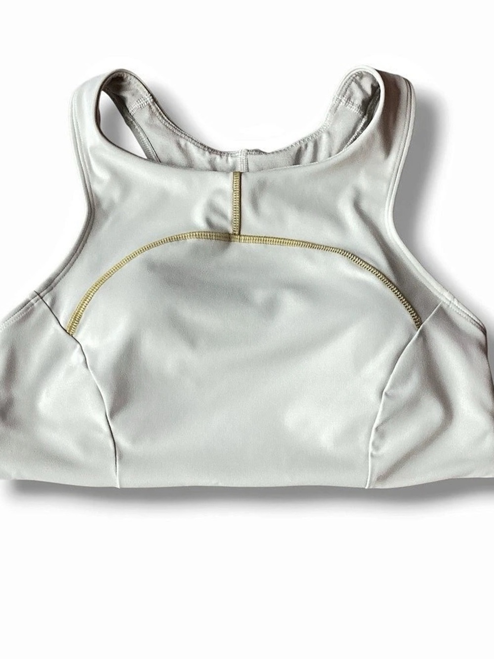 Lululemon Tough Train High Neck Bra Light Sage Gold Size 8